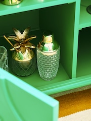 Oliver Bonas Gold Medlock Diamond Glass Cocktail Shaker - Image 1 of 4