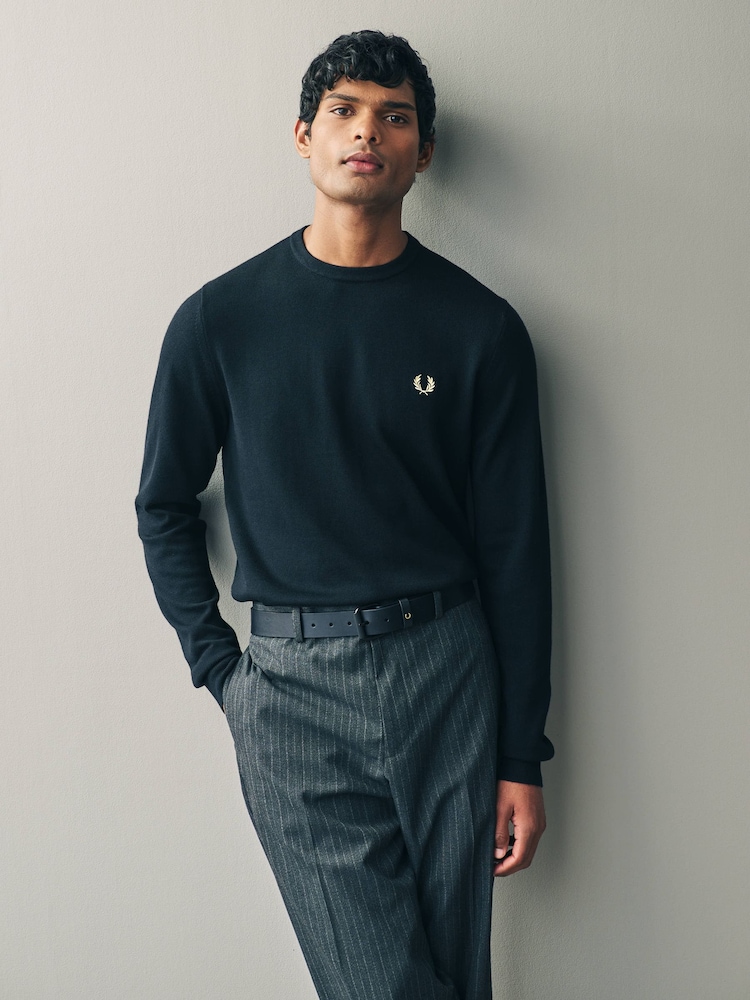 Fred Perry Classic Crew-Neck Jumper - Image 1 of 10