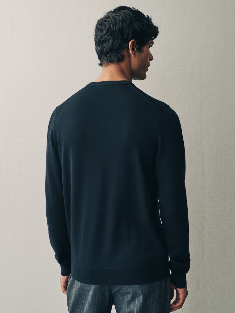 Fred Perry Classic Crew-Neck Jumper - Image 3 of 10
