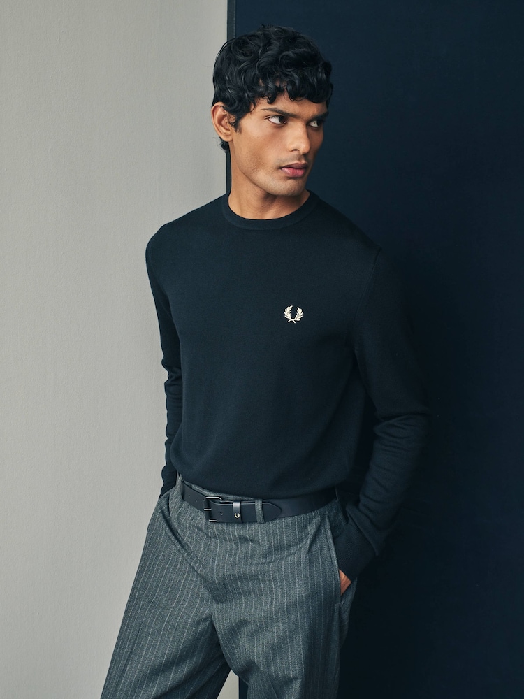 Fred Perry Classic Crew-Neck Jumper - Image 5 of 10