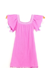 Nicole Miller Purple 100% Cotton Seersucker Dress - Image 1 of 4
