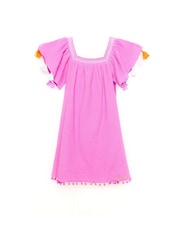 Nicole Miller Purple 100% Cotton Seersucker Dress - Image 2 of 4