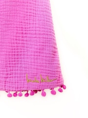 Nicole Miller Purple 100% Cotton Seersucker Dress - Image 4 of 4