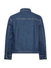 Chaqueta vaquera Limited con cuello alzado de Yours Curve - Imagen 7 de 7