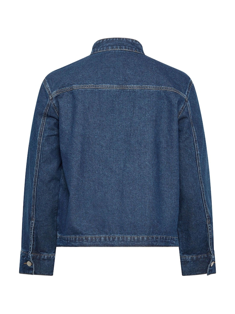 Chaqueta vaquera Limited con cuello alzado de Yours Curve - Imagen 7 de 7