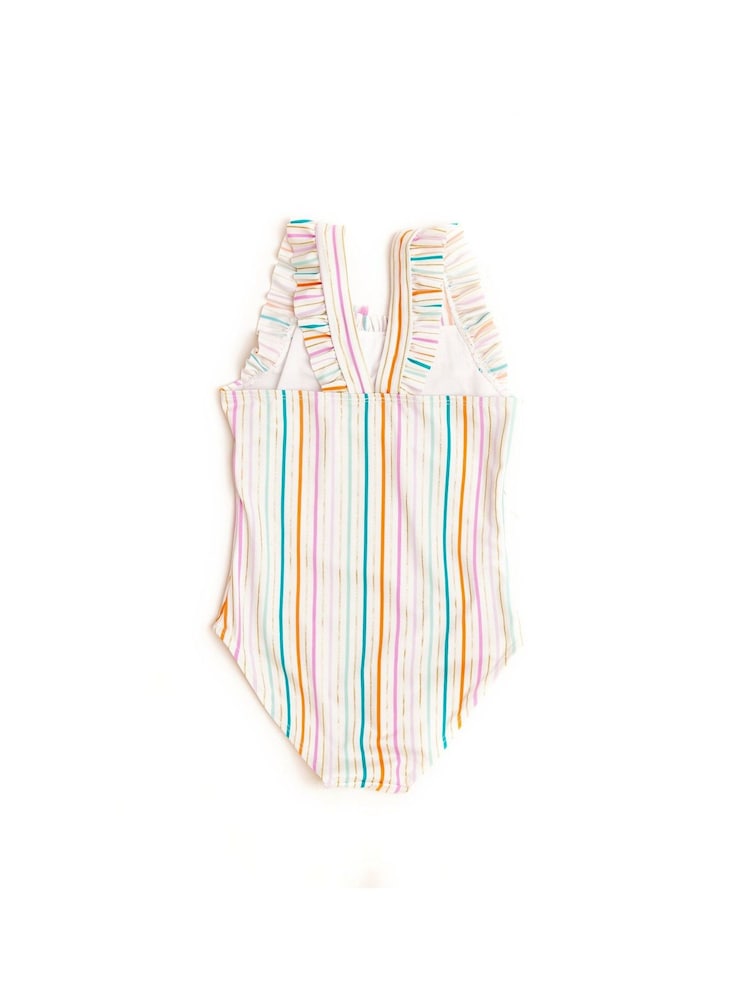 Nicole Miller Stripe White Swimsuit - Image 2 of 4