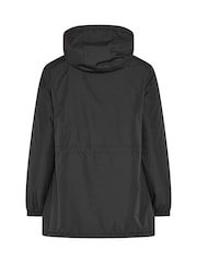 Yours Curve Black Short Waterproof Coat - Image 6 of 6