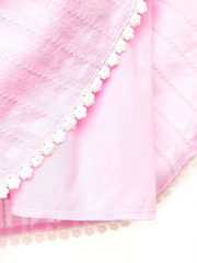 Nicole Miller Pink Jacquard 100% Cotton Dress - Image 4 of 5