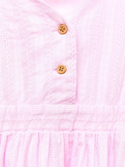 Nicole Miller Pink Jacquard 100% Cotton Dress - Image 5 of 5