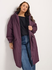 Yours Curve Red Waterproof Fleece Lined Changing Robe - Image 1 of 6