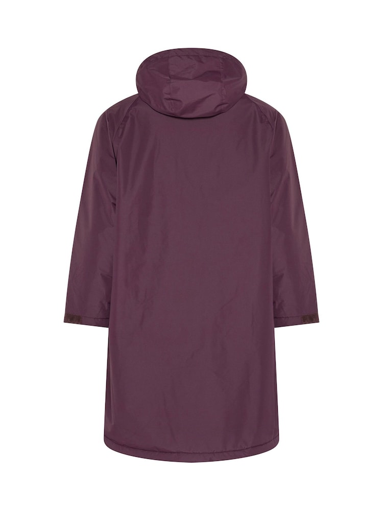 Yours Curve Red Waterproof Fleece Lined Changing Robe - Image 6 of 6 Yours Curve Red Waterproof Fleece Lined Changing Robe - Image 6 of 6