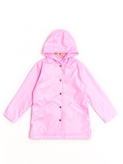 Nicole Miller Pink Pearlescent Raincoat - Image 1 of 4