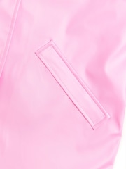 Nicole Miller Pink Pearlescent Raincoat - Image 4 of 4
