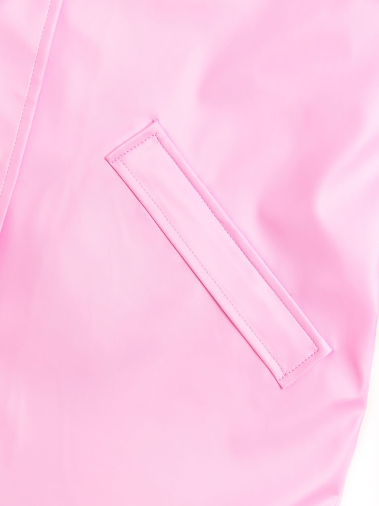 Nicole Miller Pink Pearlescent Raincoat - Image 4 of 4