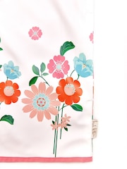 Nicole Miller Floral Print White Raincoat - Image 4 of 4