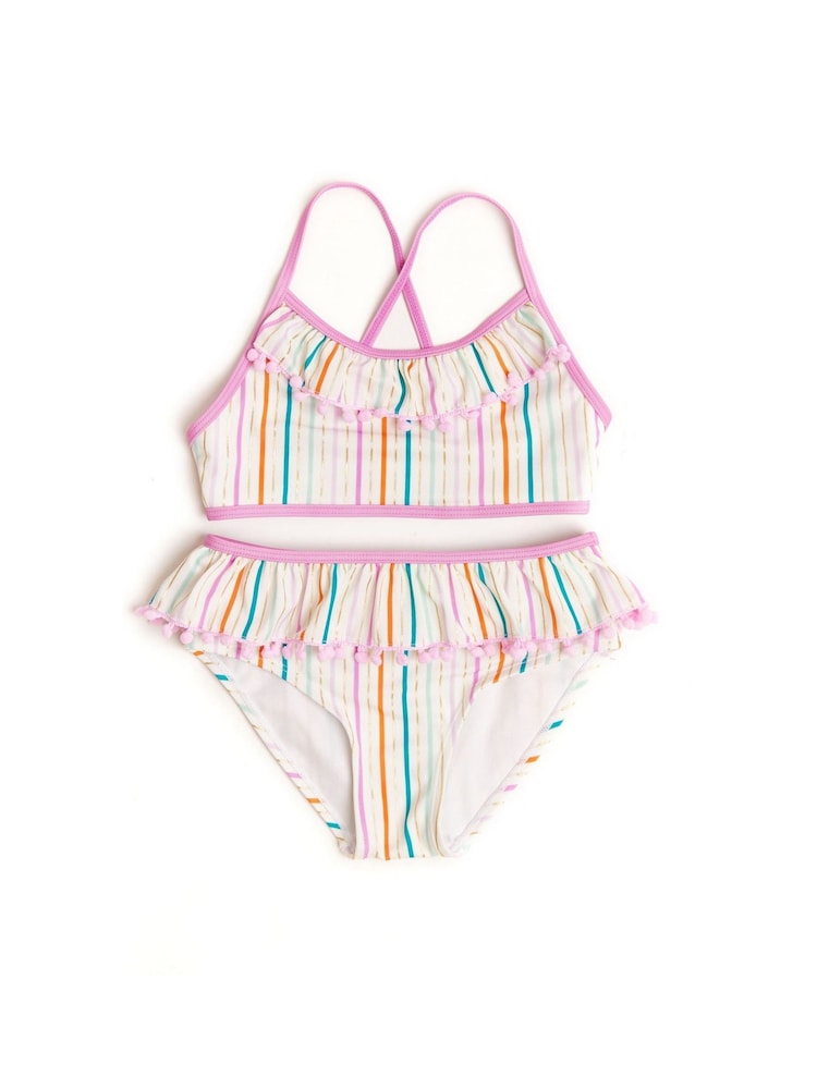 Nicole Miller White Bikni Set - Image 1 of 5 Nicole Miller White Bikni Set - Image 1 of 5