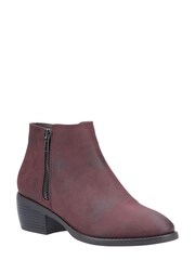 Divaz Red Ruby Ankle Boots - Image 4 of 5