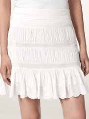 AllSaints White Masie Mini Skirt - Image 3 of 7