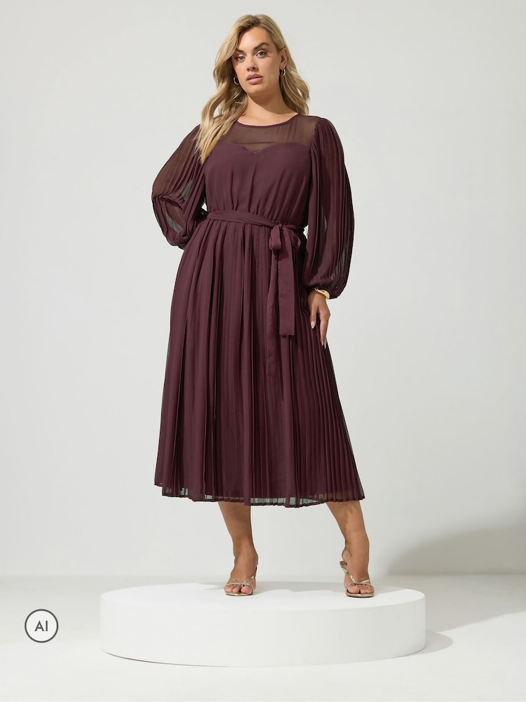 אדום - Yours Curve Sweetheart Pleated Dress - תמונה 1 מתוך 6 אדום - Yours Curve Sweetheart Pleated Dress - תמונה 1 מתוך 6