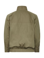 Yours Curve Green Funnel Neck Twill Shacket - Image 7 of 7