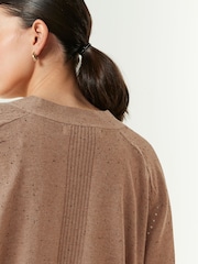 Camel Soft Touch Button Up Knitted Cardigan - Image 5 of 7