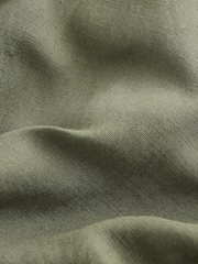 Khaki Green Linen Blend Cargo Trousers - Image 6 of 6