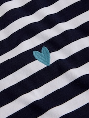 White Stuff Blue Gina Stripe T-Shirt - Image 6 of 6
