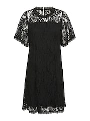 Cream Kit Knee Length Lace Black Dress - Image 5 of 6
