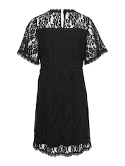 Cream Kit Knee Length Lace Black Dress - Image 6 of 6