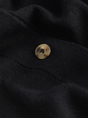 Black Soft Touch Button Up Knitted Cardigan - Image 6 of 6