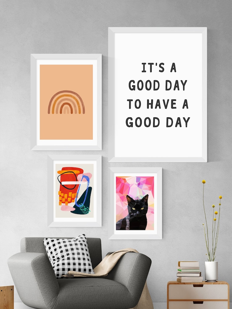East End Prints White A Good Day Print - Image 3 of 3