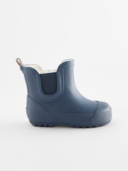 Navy Warm Lined Ankle Wellies - Image 2 of 7