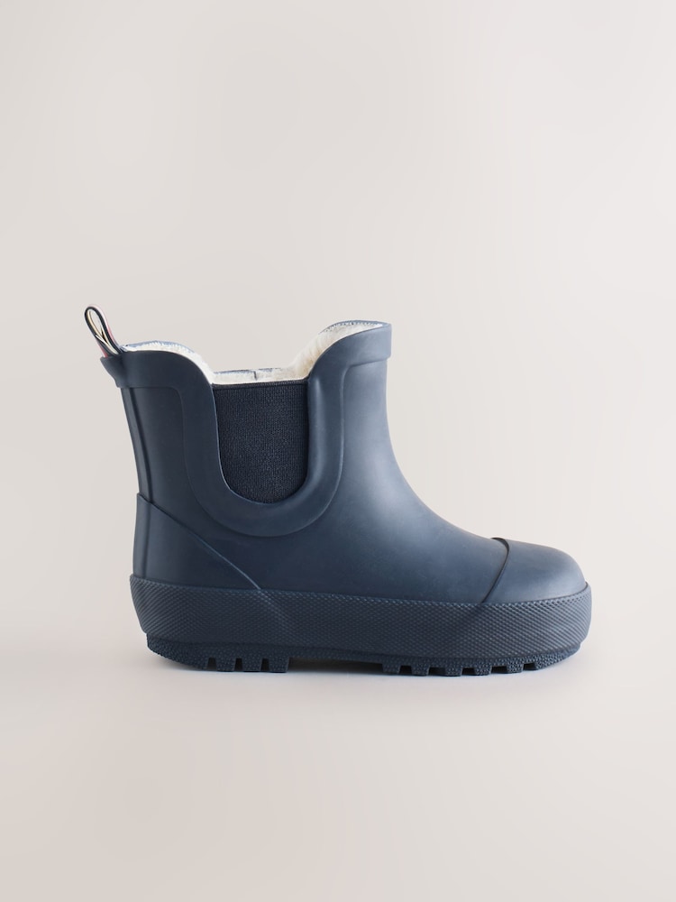 Azul marino - Botas de agua tobilleras con forro calentito - Imagen 2 de 5 Azul marino - Botas de agua tobilleras con forro calentito - Imagen 2 de 5