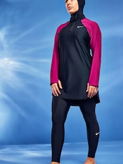 Nike Black Victory Full Coverage Swimming Leggings - Image 4 of 7