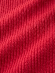 Red V-Neck Knit Jumper - Image 7 of 7