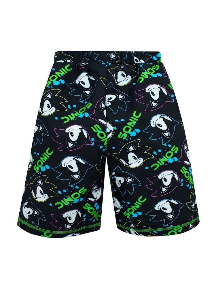 Character Green Sonic Swim Shorts - Image 2 of 5