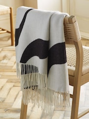 Monochrome Super Soft Wave Throw - Image 1 of 4