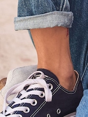 Converse Navy Standard Fit Chuck Taylor All Star Ox Trainers - Image 4 of 5