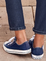 Converse Navy Standard Fit Chuck Taylor All Star Ox Trainers - Image 5 of 5
