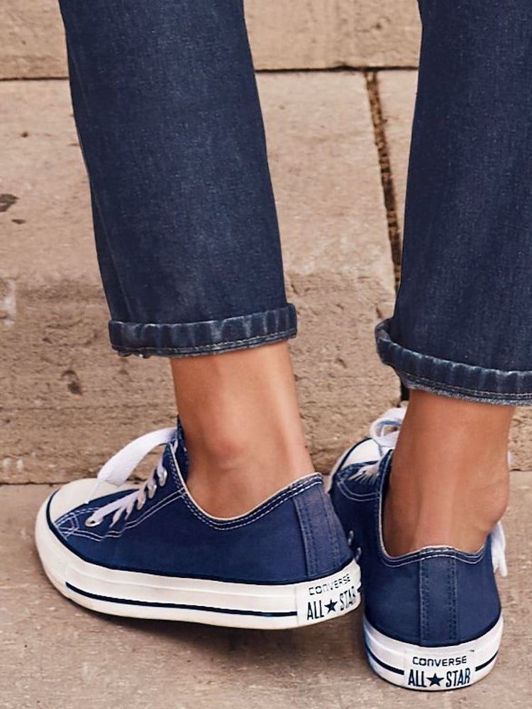Converse Navy Standard Fit Chuck Taylor All Star Ox Trainers - Image 5 of 5