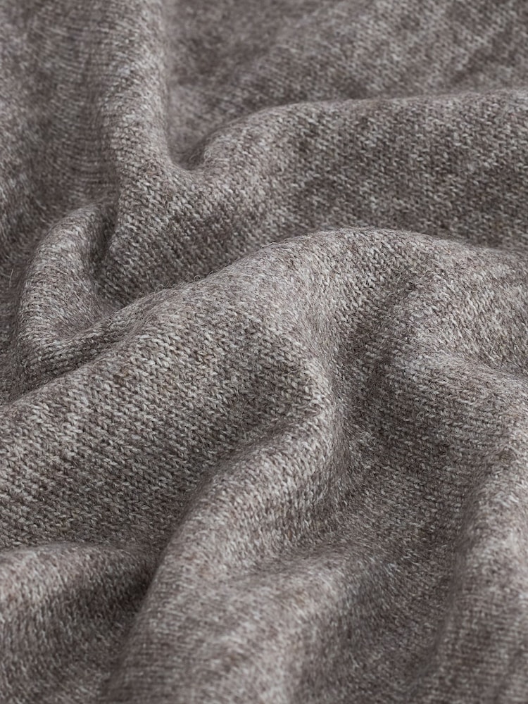 Neutral Mole Seam Detail Crew Neck Jumper With Wool - Image 7 of 7