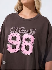 Yours Curve Brown Studio 98 Active T-Shirt - Image 4 of 7