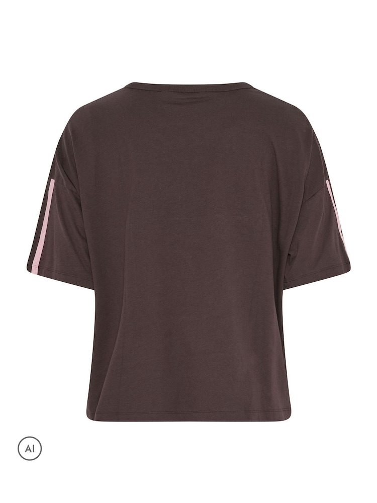 Yours Curve Brown Studio 98 Active T-Shirt - Image 7 of 7