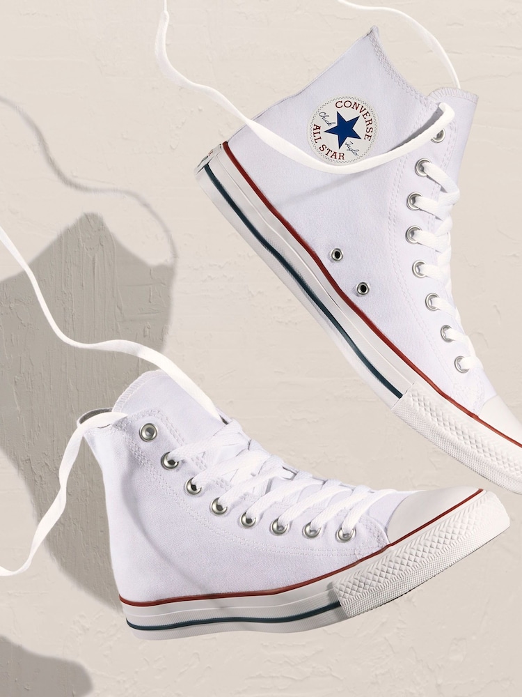 Converse White Chuck Taylor All Star High Trainers - Image 11 of 15