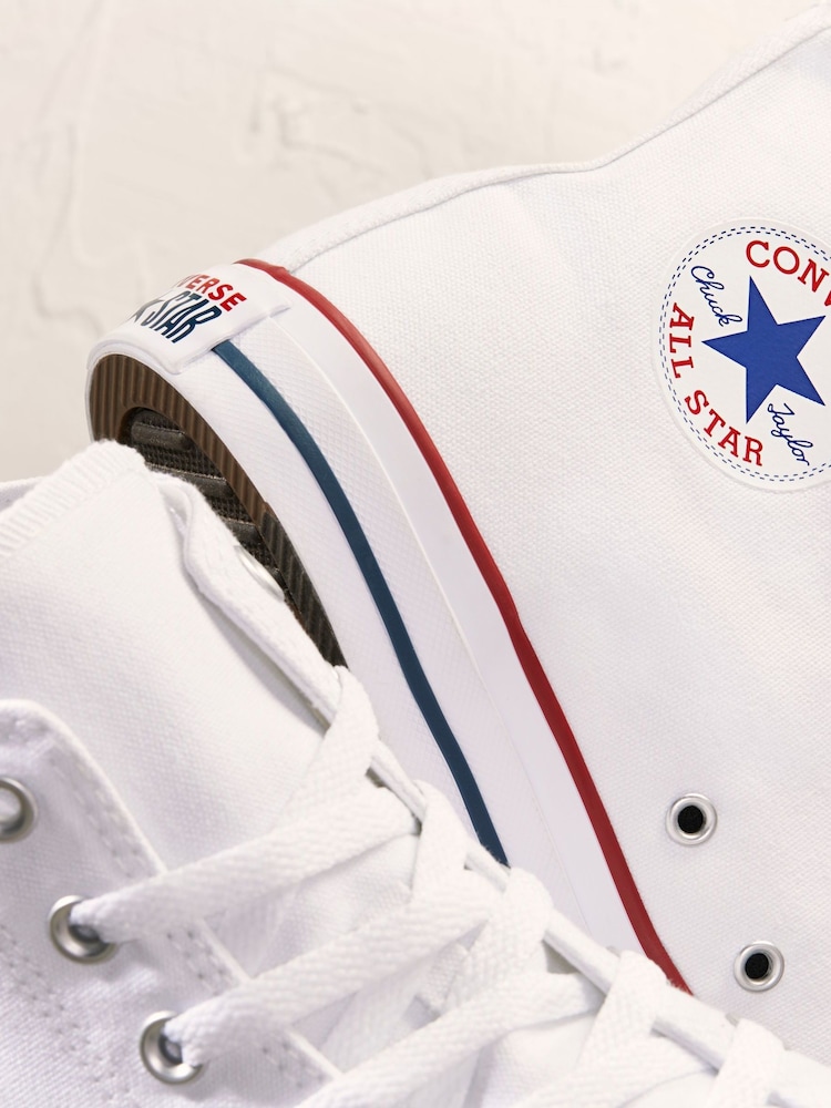 Converse White Chuck Taylor All Star High Trainers - Image 12 of 15