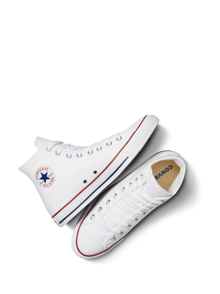 Converse White Chuck Taylor All Star High Trainers - Image 6 of 15