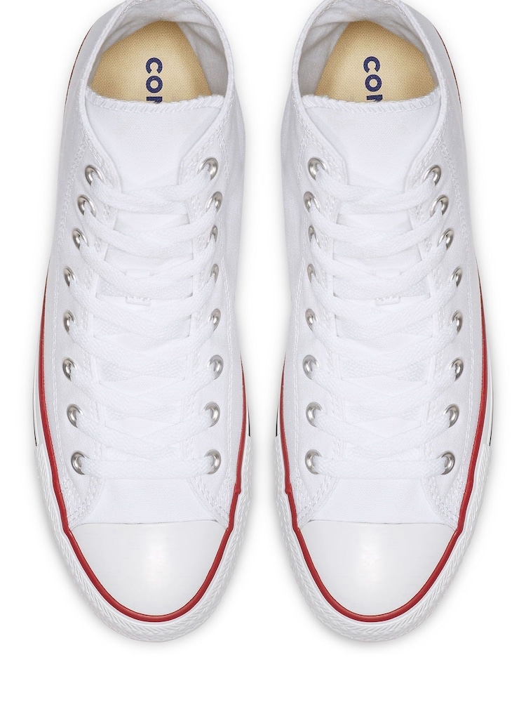 Converse White Chuck Taylor All Star High Trainers - Image 8 of 15