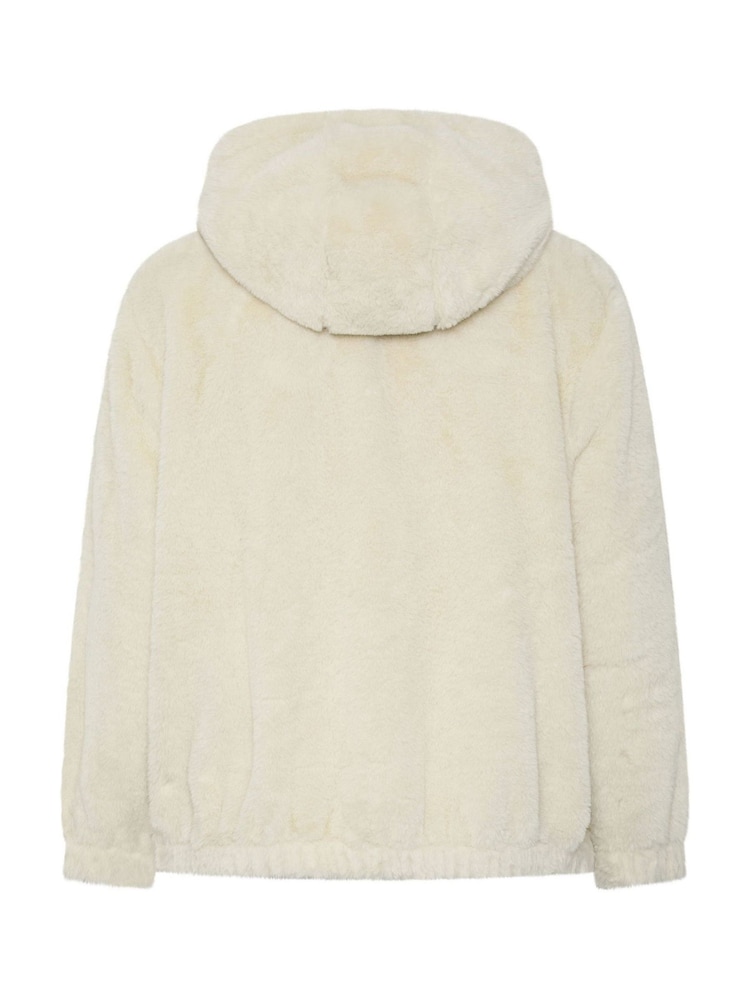 Yours Curve Faux Fur Zip Through Hooded Fleece - Imagem 6 de 6