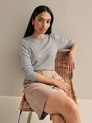 Grey Crew Neck Long Sleeve Jumper - Image 1 of 6