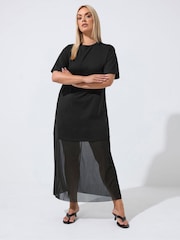 Yours Curve Limited Lace Hem Maxi Dress - Imagen 1 de 6